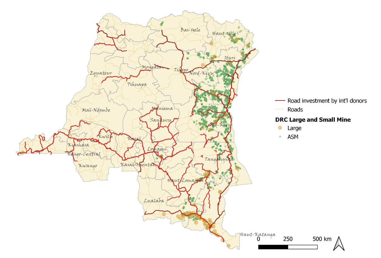 DRC roads and mines