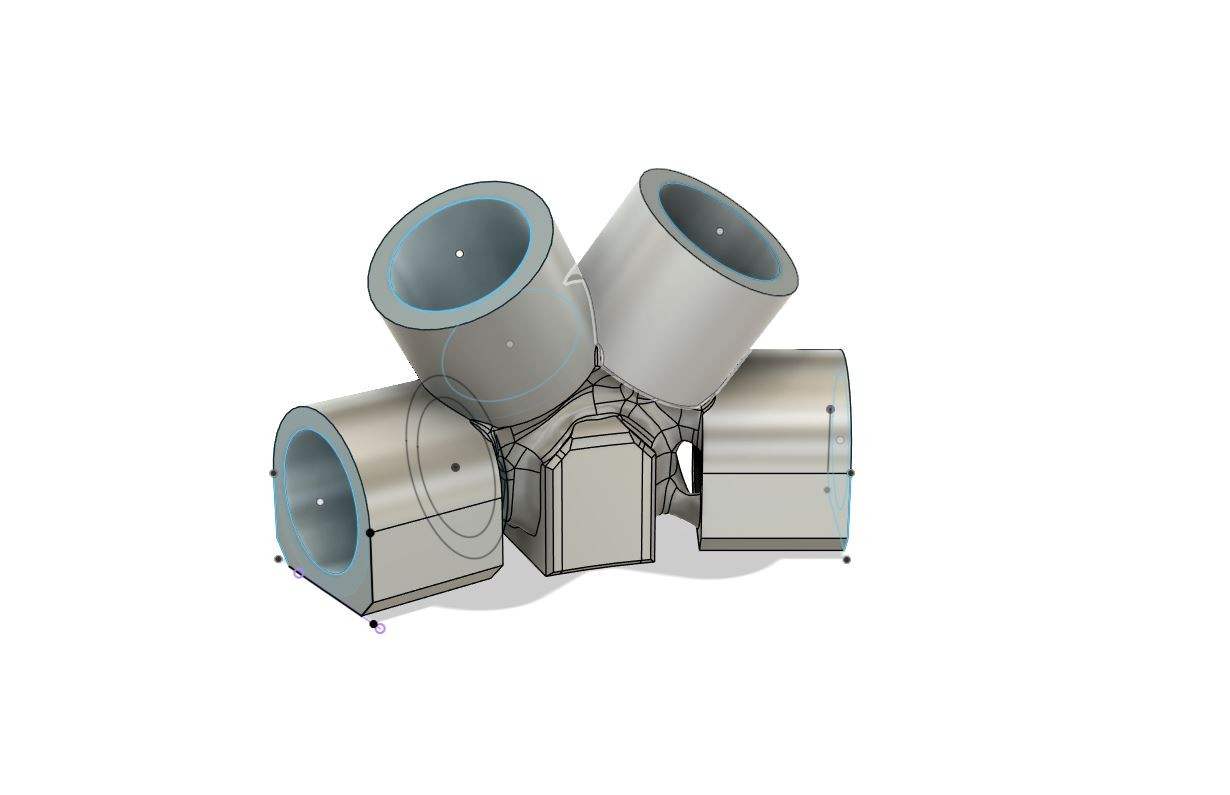 Pièce 3D B pour dôme géodésique